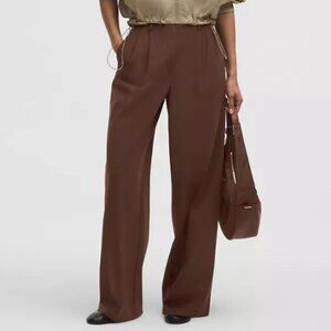 lululemon athletica Brown Wide Leg Pants 30inch Inseam
